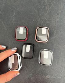 Set di 5 cover con vetro per Apple Watch 41 mm*