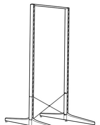Algot Ikea struttura stand alone larghezza 60