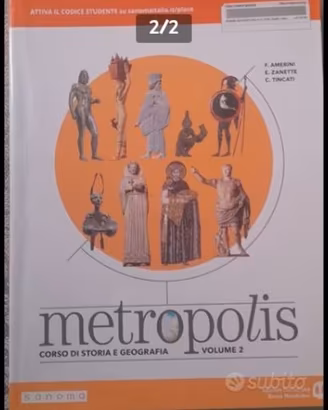 Libro metropolis corso di storia
