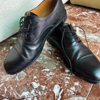 Scarpe allacciate uomo Saxone Oxford nere 42