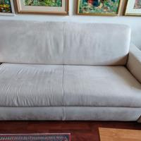 Divano poltrone sofà 3 posti letto microfibra