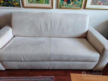 Divano poltrone sofà 3 posti letto microfibra
