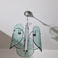 Lampadario modernariato anni ’60/’70 vetro vintage