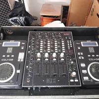 mixer Vestax 4 canali con effettistica + coppia Cd