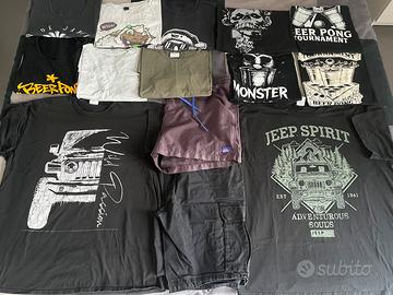 T-shirt jeep shorts h&m maglie canotte