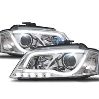 FARI AUDI A3 8P 08-12 LUCE DIURNA A TUBO FONDO CRO