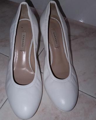 Décolleté Casadei Bianche