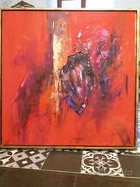 Quadro olio su tela cm 80x80