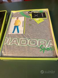 Pigiama uomo Diadora Sport tg S cotone grigio