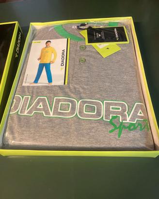Pigiama uomo Diadora Sport tg S cotone grigio