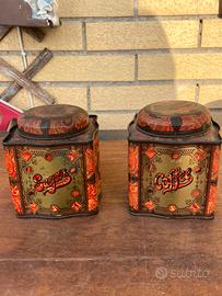 Set scatole latta vintage anni ‘40 Dodo Canister