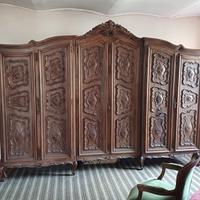 camera letto in noce