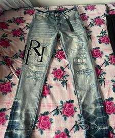 Jeans amiri slim fit effetto washed/distressed