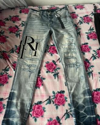 Jeans amiri slim fit effetto washed/distressed