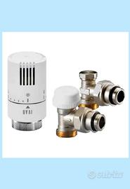 valvole termostatiche kit completo lotto 6 pezzi