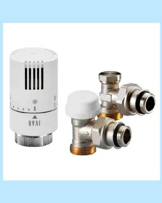 valvole termostatiche kit completo lotto 6 pezzi