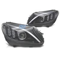 FARI PER MERCEDES CLASSE C W205 14-18 LED FONDO NE