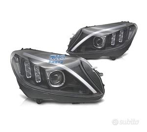 FARI PER MERCEDES CLASSE C W205 14-18 LED FONDO NE
