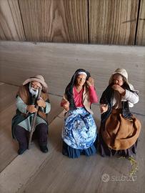 Statue presepe napoletano in terracotta