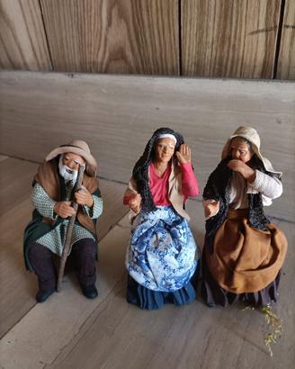 Statue presepe napoletano in terracotta
