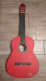 Chitarra classica in legno rosso
