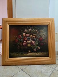 Quadro natura morta floreale 