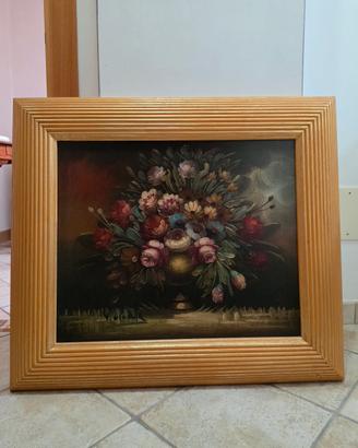 Quadro natura morta floreale 