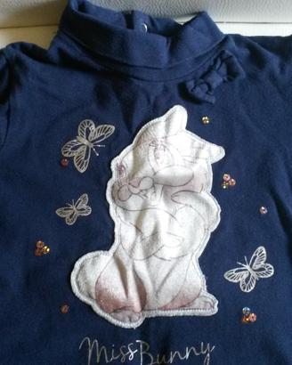 Vestito bimba Disney maniche lunghe taglia 92cm