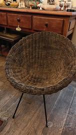 Poltroncina in midollino