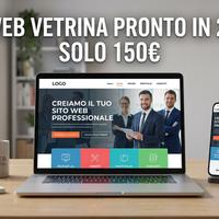 Sito Web Vetrina in 24 Ore a 150 - Per Attività
