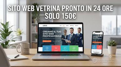 Sito Web Vetrina in 24 Ore a 150 - Per Attività