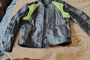 giacca da moto in vera pelle 