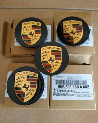 Coprimozzi neri originali x cerchi PORSCHE Macan