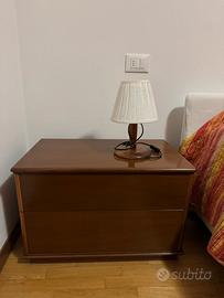 2 comodini in legno 65x40x44h