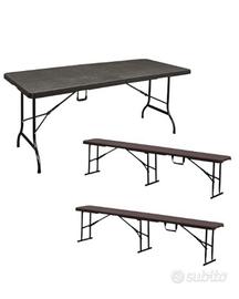 Tavolo pieghevole da Esterno e panche