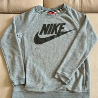 Nike Felpa Grigia XS con Logo Frontale