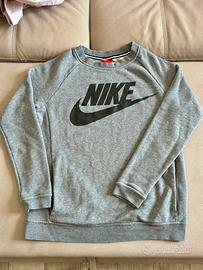 Nike Felpa Grigia XS con Logo Frontale
