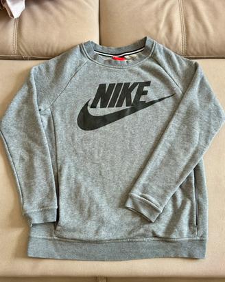 Nike Felpa Grigia XS con Logo Frontale