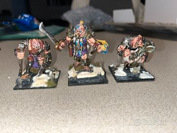 Warhammer - 3 Ogre in metallo - Ogor Mawtribes