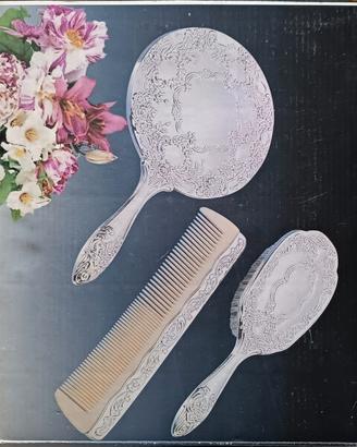 Set Spazzola Pettine e Specchio 