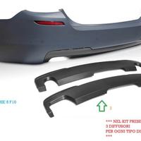 PARAURTI POSTERIORE BMW SERIE 5 F10 con 3 diffusor