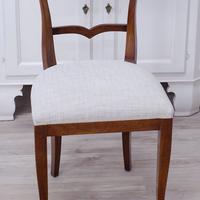 N.8 SEDIE SALA DA PRANZO IN  NOCE GRIGIO PERLA