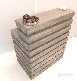 reception banco cassa legno design allestimento
