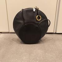 RODO Made in ltaly- Borsa rotonda in pelle
nera