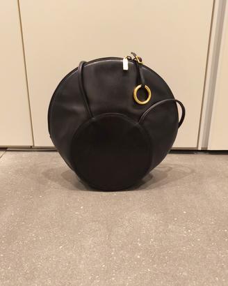 RODO Made in ltaly- Borsa rotonda in pelle
nera