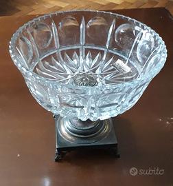 CENTROTAVOLA CRISTALLO E ARGENTO