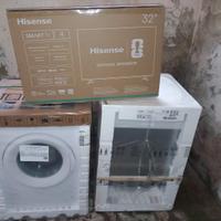 televisione, lavastoviglie e lavatrice