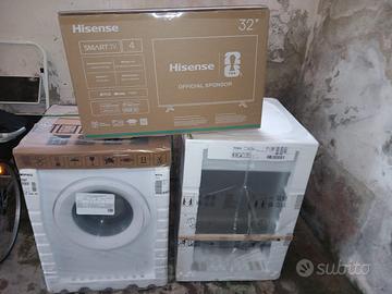 televisione, lavastoviglie e lavatrice