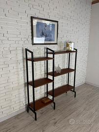 Libreria modulare doppia anni '60