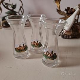 bicchiere liquori certosa di firenze 3 pezzi casa